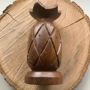 Wood Monkey Pod Pineapple made in the Philippines.